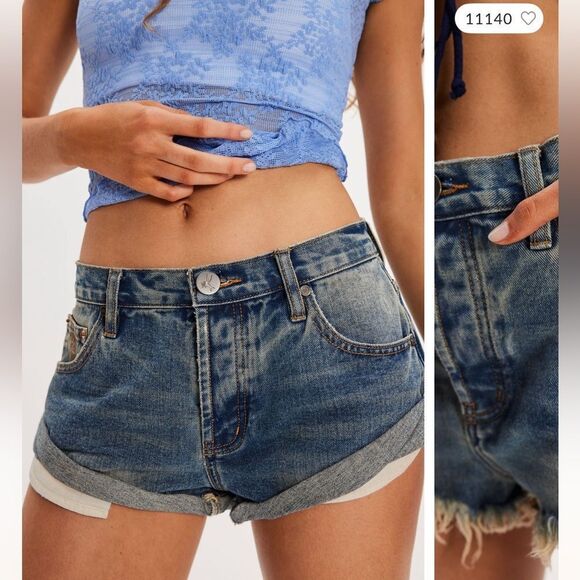 One Teaspoon Bandit low waist denim short NWOT Size 29 - Picture 2 of 9